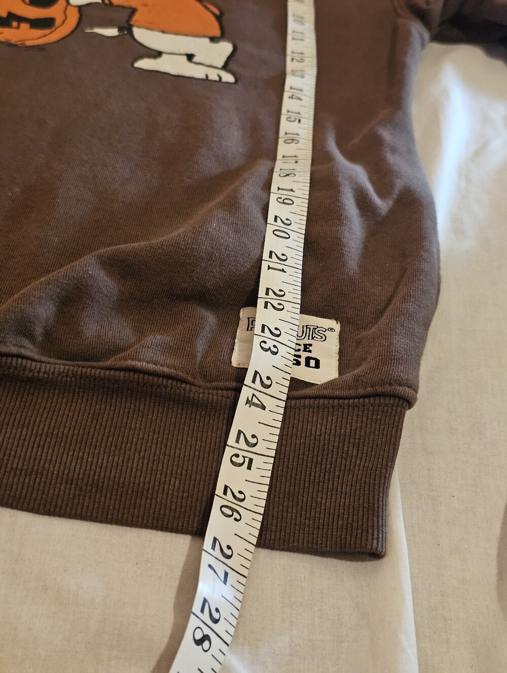 Peanuts Snoopy Pumpkin Brown Hoodie Sweatshirt XXS Halloween Fall Graphic - Picture 10 of 11
